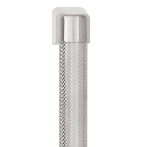 ZLINE 36 in. Helix Handle (Set of 1) for Paramount and Select Ranges in Stainless Steel (SGZ-054-K-ST) close-up, on white background, showing knurled detailing.