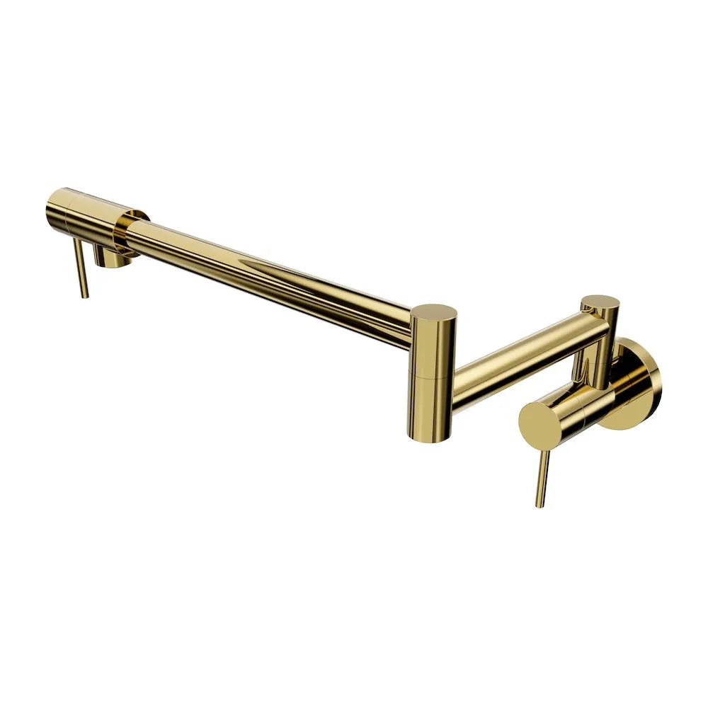 ZLINE Autograph Edition Gemini Pot Filler in Polished Gold (GEM-FPF-PG) main image.