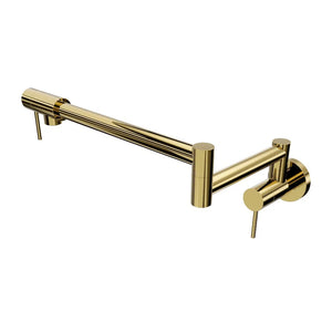 ZLINE Autograph Edition Gemini Pot Filler in Polished Gold (GEM-FPF-PG) main image.