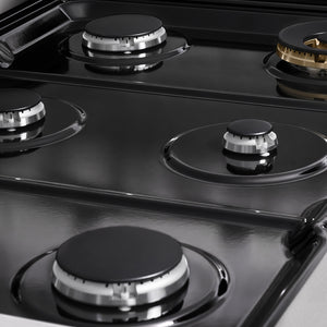 ZLINE 36 in. Classic Gas Rangetop with 6 Burners and Porcelain Cooktop in Satin Stainless Steel (RTS-36)