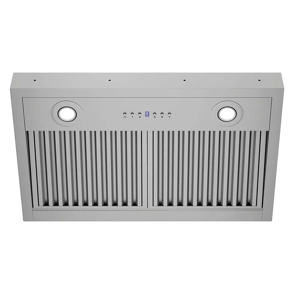 ZLINE 28 in. DuraMount™ Wall Mount Range Hood Insert in Stainless Steel (683-28) under.