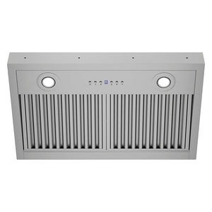 ZLINE 28 in. DuraMount™ Wall Mount Range Hood Insert in Stainless Steel (683-28) under.
