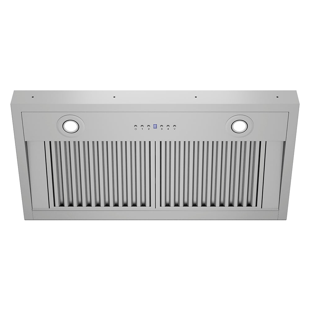 ZLINE 34 in. DuraMount™ Wall Mount Range Hood Insert in Stainless Steel (683-34) under.