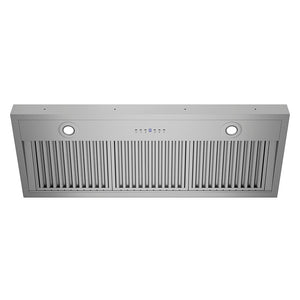 ZLINE 46 in. DuraMount™ Wall Mount Range Hood Insert in Stainless Steel (683-46) under.