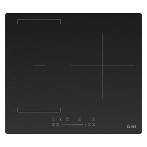 ZLINE 24 in. Induction Cooktop with Anti-Scratch Glass and 3 Elements (FCIND-24) top-down, above cooking surface.