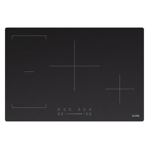 ZLINE 30 in. Induction Cooktop with Anti-Scratch Glass and 4 Elements (FCIND-30) top-down, above cooking surface.