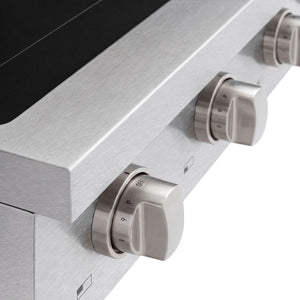 ZLINE 30 in. Paramount Induction Rangetop with 4 Element Cooktop in Satin Stainless Steel (SINRTS-30) close-up of knobs.