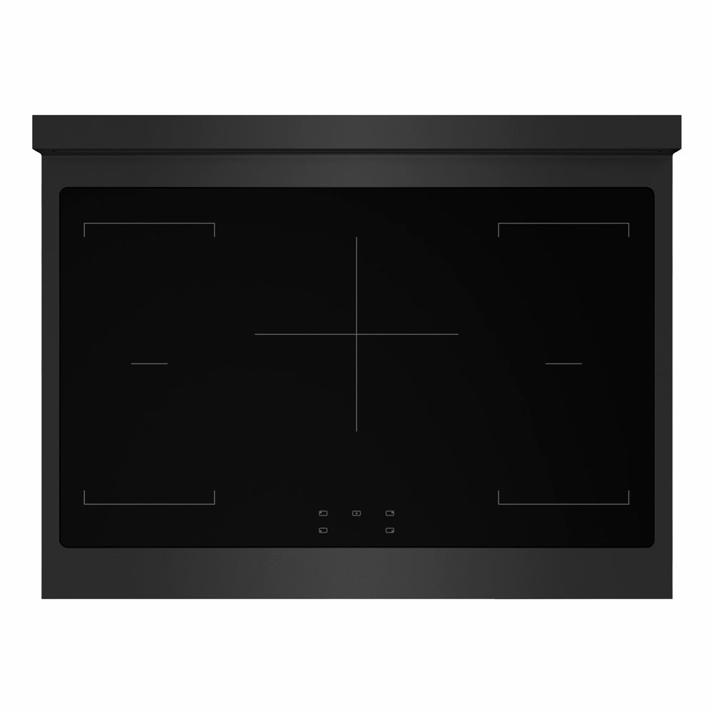 ZLINE 36 in. 5.2 cu. ft. Marino Induction Range with 5 Element Cooktop and Electric Convection Oven in Black Stainless Steel (MINRB-36)