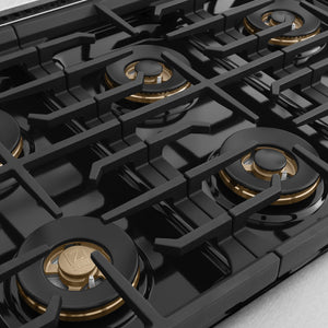ZLINE 48 in. 6.7 cu. ft. Marino Dual Fuel Range with 8 Burner DuoPro™ Cooktop and Dual Ovens in Satin Stainless Steel (PMDRS-48)