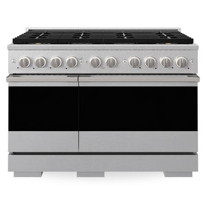ZLINE 48 in. 6.7 cu. ft. Marino Dual Fuel Range with 8 Burner DuoPro™ Cooktop and Dual Ovens in Satin Stainless Steel (PMDRS-48)