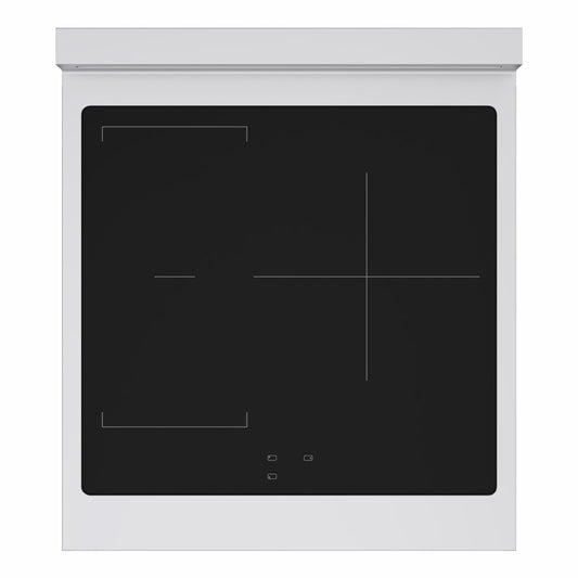 ZLINE Autograph Edition 24 in. 3.2 cu. ft. Marino Induction Range with 3 Element Cooktop and Electric Convection Oven in Stainless Steel with Matte Black Accents (MINRZ-24-MB)