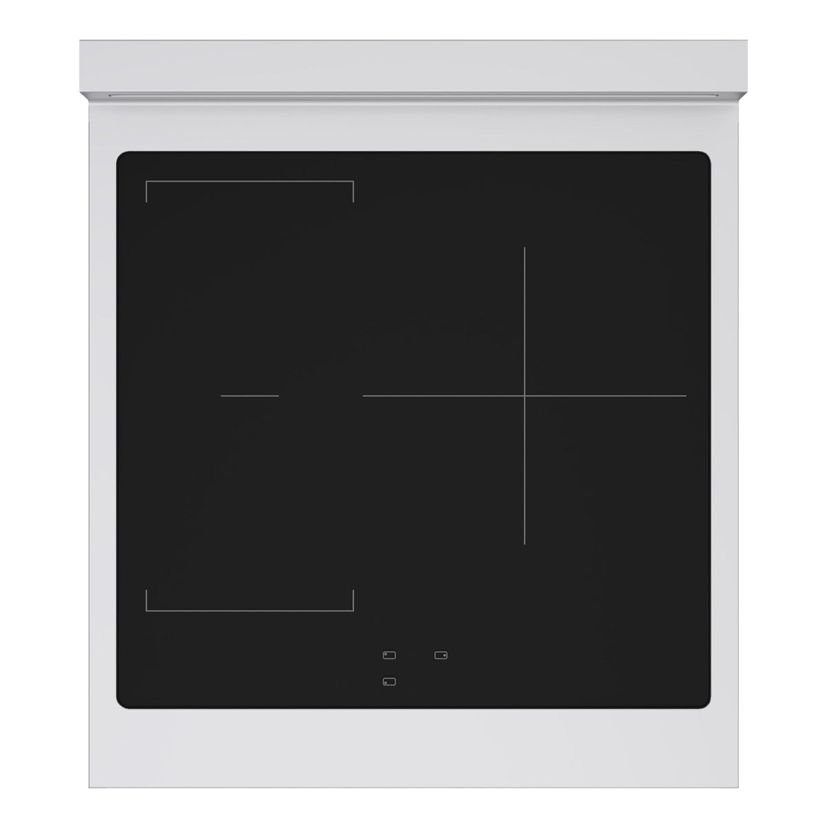 ZLINE Autograph Edition 24 in. 3.2 cu. ft. Marino Induction Range with 3 Element Cooktop and Electric Convection Oven in Stainless Steel with Champagne Bronze Accents (MINRZ-24-CB)