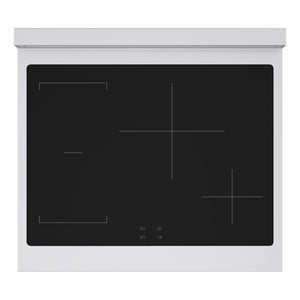 ZLINE Autograph Edition 30 in. 4.2 cu. ft. Marino Induction Range with 4 Element Cooktop and Electric Convection Oven in Stainless Steel with White Matte Door and Matte Black Accents (MINRZ-WM-30-MB)
