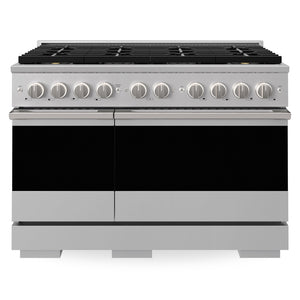 ZLINE 48 in. 6.7 cu. ft. Marino Dual Fuel Range with 8 Burner DuoPro™ Cooktop and Dual Ovens in Stainless Steel (PMDR48)