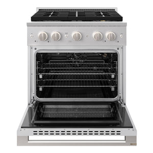 ZLINE 30 in. 4.2 cu. ft. Marino Gas Range with 4 Burner DuoPro™ Cooktop and Convection Gas Oven in Stainless Steel (PMGR30)