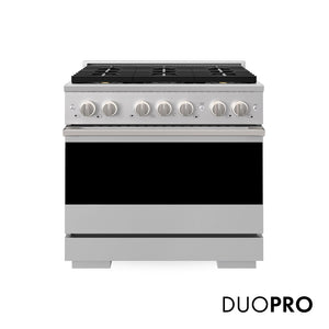 ZLINE 36 in. 5.2 cu. ft. Marino Gas Range with 6 Burner DuoPro™ Cooktop and Convection Gas Oven in Stainless Steel (PMGR36)