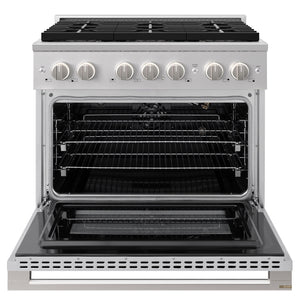 ZLINE 36 in. 5.2 cu. ft. Marino Gas Range with 6 Burner DuoPro™ Cooktop and Convection Gas Oven in Stainless Steel (PMGR36)