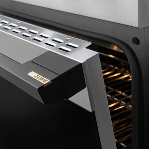 ZLINE Autograph Edition 36 in. 5.2 cu. ft. Marino Gas Range with 6 Burner DuoPro™ Cooktop and Convection Gas Oven in Stainless Steel and Matte Black Accents (PMGRZ-36-MB)