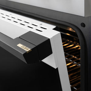 ZLINE Autograph Edition 48 in. 6.7 cu. ft. Marino Gas Range with 8 Burner DuoPro™ Cooktop and Dual Ovens with White Matte Doors and Matte Black Accents (PMGRZ-WM-48-MB)