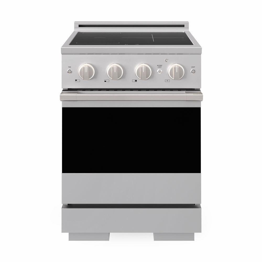 ZLINE 24 in. 3.2 cu. ft. Marino Induction Range with 3 Element Cooktop and Electric Convection Oven in Stainless Steel (MINR24)