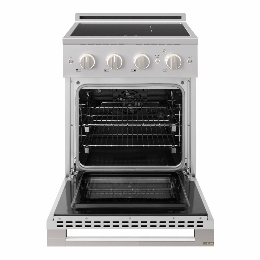 ZLINE 30 in. 4.2 cu. ft. Marino Induction Range with 4 Element Cooktop and Electric Convection Oven in Stainless Steel (MINR30)
