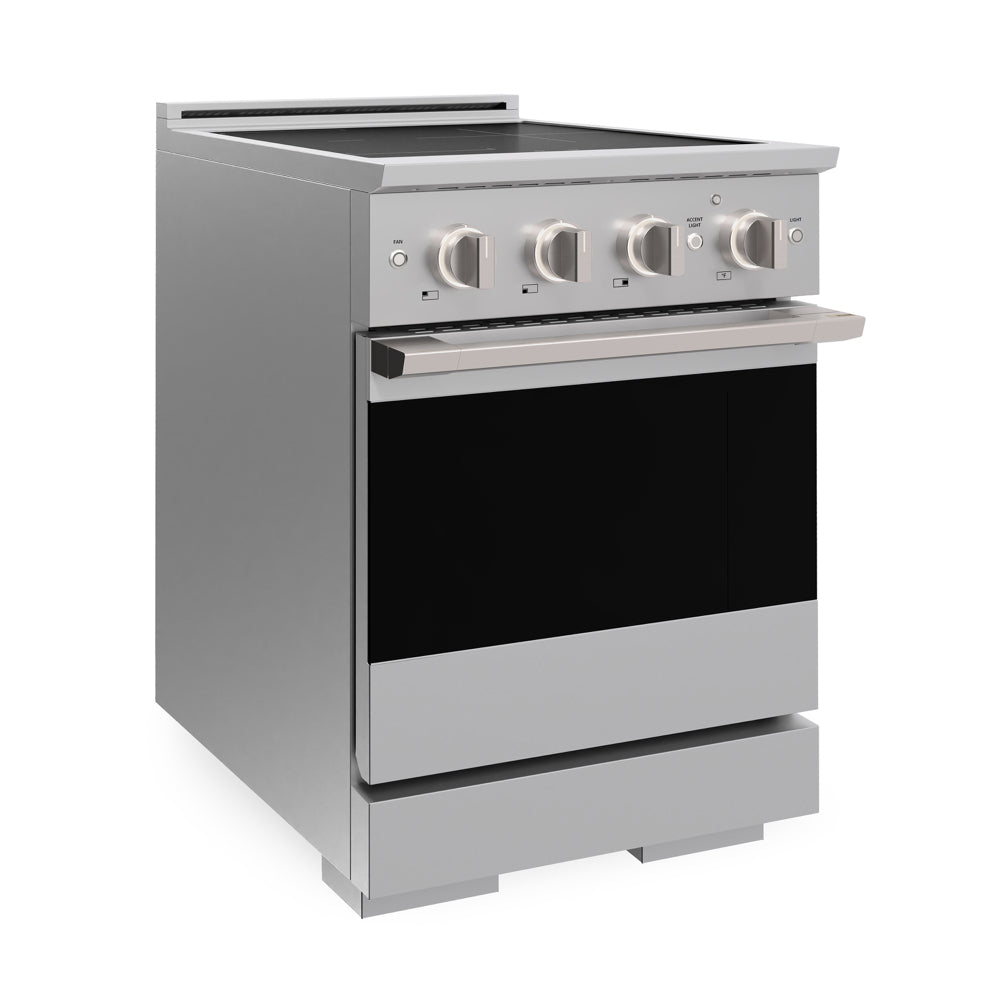ZLINE 30 in. 4.2 cu. ft. Marino Induction Range with 4 Element Cooktop and Electric Convection Oven in Stainless Steel (MINR30)