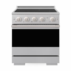 ZLINE 30 in. 4.2 cu. ft. Marino Induction Range with 4 Element Cooktop and Electric Convection Oven in Stainless Steel (MINR30)