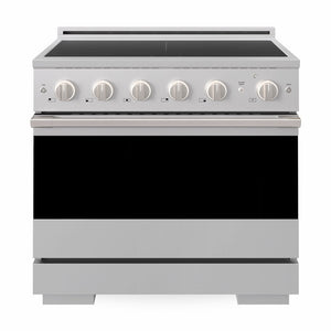 ZLINE 36 in. 5.2 cu. ft. Marino Induction Range with 5 Element Cooktop and Electric Convection Oven in Stainless Steel (MINR36)