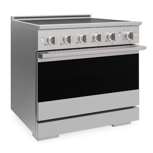 ZLINE 36 in. 5.2 cu. ft. Marino Induction Range with 5 Element Cooktop and Electric Convection Oven in Stainless Steel (MINR36)