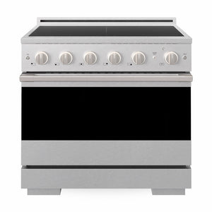 ZLINE 36 in. 5.2 cu. ft. Marino Induction Range with 5 Element Cooktop and Electric Convection Oven in Satin Stainless Steel (MINRS-36)
