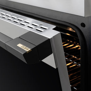 ZLINE Autograph Edition 30 in. 4.2 cu. ft. Marino Induction Range with 4 Element Cooktop and Electric Convection Oven in Stainless Steel with Matte Black Accents (MINRZ-30-MB)