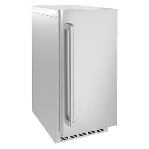 ZLINE 15 in. Touchstone Nugget Ice Maker with Drain Pump and Solid Stainless Steel Door (INGD-ST-15)