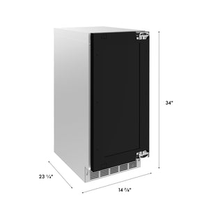 ZLINE 15 in. Touchstone Nugget Ice Maker with Drain Pump and Panel-Ready Door (INGDP-15)