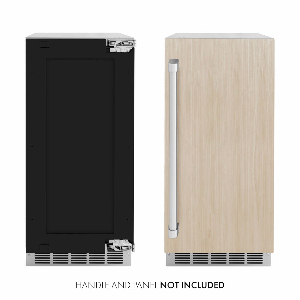 ZLINE 15 in. Touchstone Nugget Ice Maker with Drain Pump and Panel-Ready Door (INGDP-15)