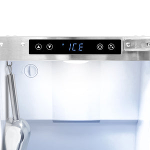 ZLINE 15 in. Touchstone Nugget Ice Maker with Drain Pump and Panel-Ready Door (INGDP-15)