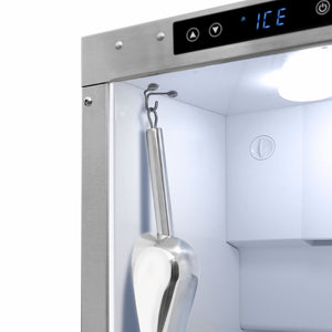 ZLINE Autograph Edition 15 in. Touchstone Nugget Ice Maker with Drain Pump and Solid Stainless Steel Door with Polished Gold Handle (INGDZ-ST-15-G)