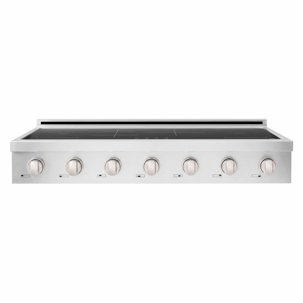 ZLINE 48 in. Paramount Induction Rangetop with 7 Element Cooktop in Stainless Steel (SINRT48) front.