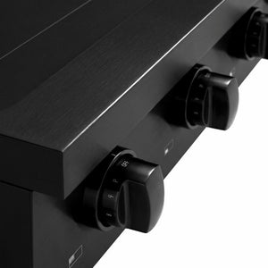 ZLINE 48 in. Paramount Induction Rangetop with 7 Element Cooktop in Black Stainless Steel (SINRTB-48) close-up, control knobs.