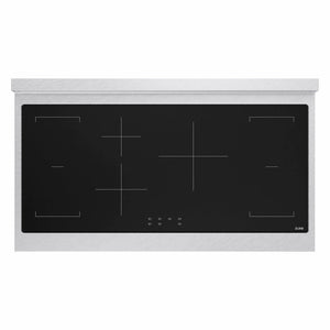 ZLINE 48 in. Paramount Induction Rangetop with 7 Element Cooktop in Satin Stainless Steel (SINRTS-48) top-down, above cooking surface.