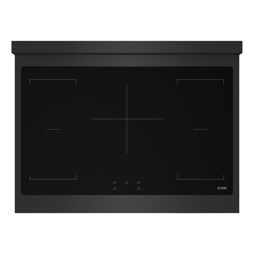 ZLINE Autograph Edition 36 in. Paramount Induction Rangetop with 5 Element Cooktop in Black Stainless Steel and Champagne Bronze Accents (SINRTBZ-36-CB)