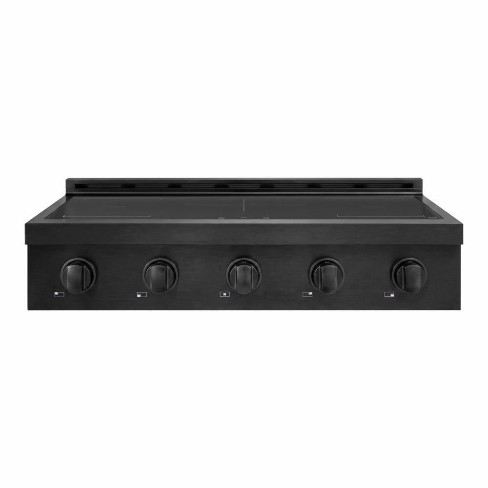 ZLINE 36 in. Paramount Induction Rangetop with 5 Element Cooktop in Black Stainless Steel (SINRTB-36)