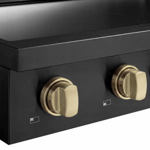 ZLINE Autograph Edition 30 in. Paramount Induction Rangetop with 4 Element Cooktop in Black Stainless Steel and Champagne Bronze Accents (SINRTBZ-30-CB)