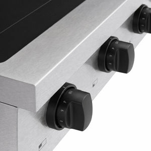 ZLINE Autograph Edition 36 in. Paramount Induction Rangetop with 5 Element Cooktop in Satin Stainless Steel and Matte Black Accents (SINRTSZ-36-MB)