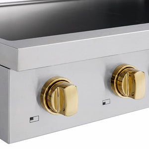 ZLINE Autograph Edition 30 in. Paramount Induction Rangetop with 4 Element Cooktop in Stainless Steel and Polished Gold Accents (SINRTZ-30-G)