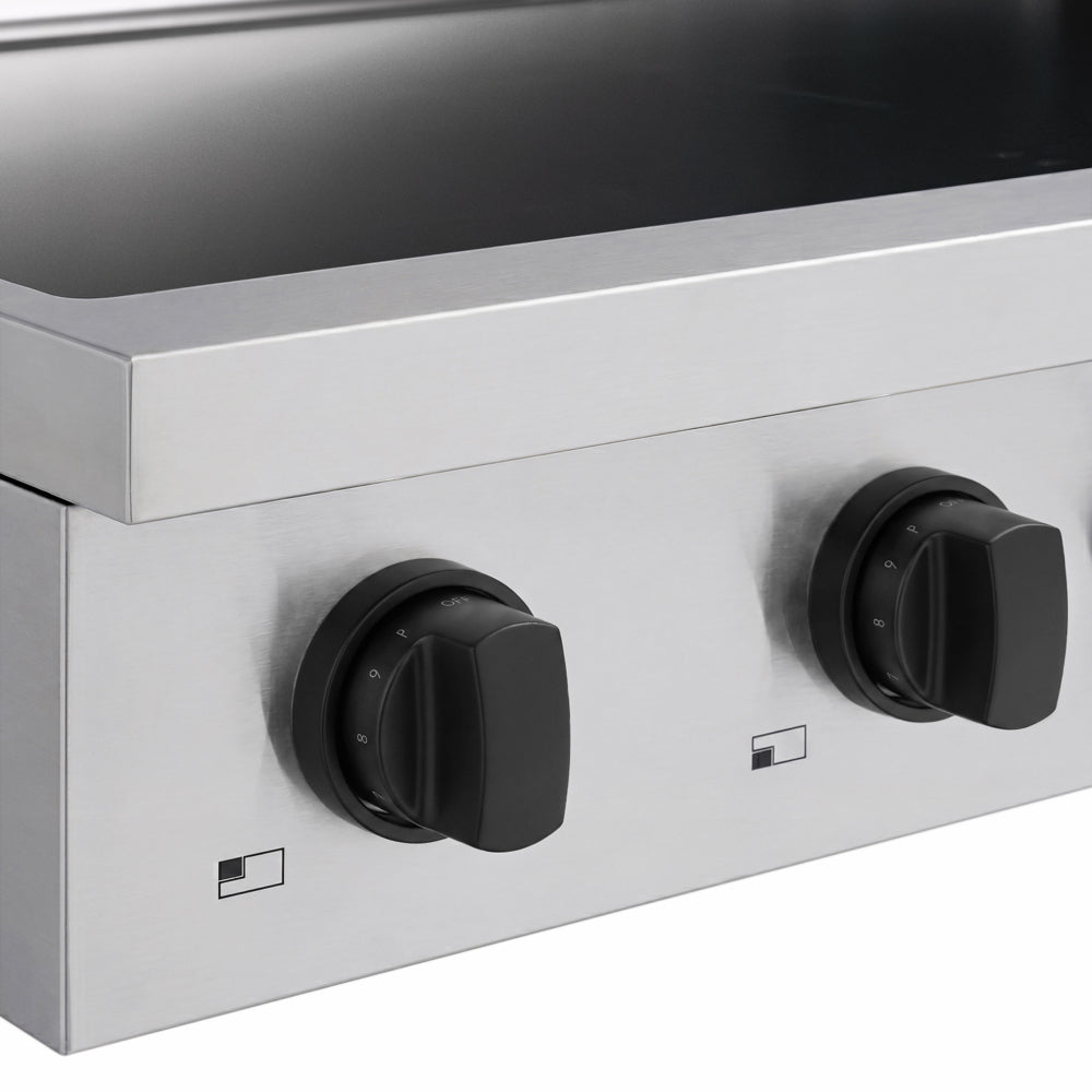 ZLINE Autograph Edition 30 in. Paramount Induction Rangetop with 4 Element Cooktop in Stainless Steel and Matte Black Accents (SINRTZ-30-MB)