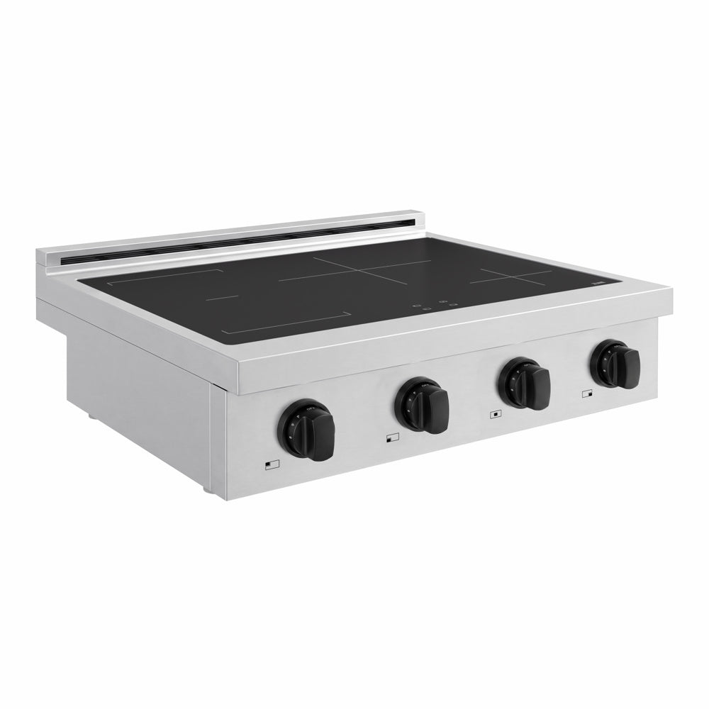 ZLINE Autograph Edition 30 in. Paramount Induction Rangetop with 4 Element Cooktop in Stainless Steel and Matte Black Accents (SINRTZ-30-MB)