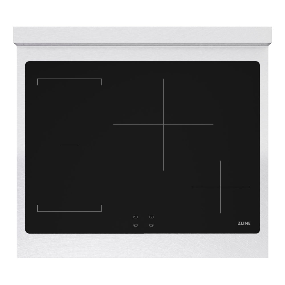 ZLINE Autograph Edition 30 in. Paramount Induction Rangetop with 4 Element Cooktop in Satin Stainless Steel and Polished Gold Accents (SINRTSZ-30-G)