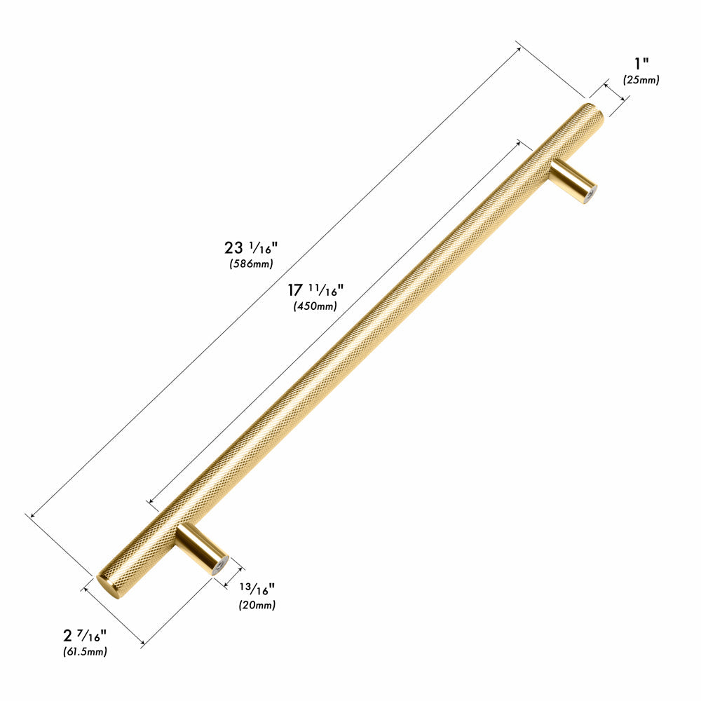 ZLINE Autograph Edition 30 in. Wall-Mount Range Hood Helix Handle (Set of 1) in Polished Gold (RHHZ-K-G-30) with dimensions labeled.