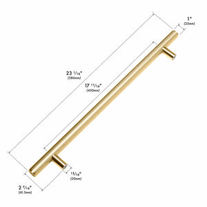 ZLINE Autograph Edition 30 in. Wall-Mount Range Hood Helix Handle (Set of 1) in Polished Gold (RHHZ-K-G-30) with dimensions labeled.