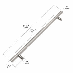 ZLINE 30 in. Wall-Mount Range Hood Helix Handle (Set of 1) in Stainless Steel (RHHZ-K-ST-30) with dimensions labeled.